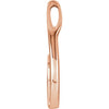 14k Rose Gold Freeform Pendant