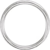 14k White Gold 4mm Comfort Fit Hammer Finish Band Size 7