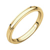 14k Yellow Gold 2.5mm Comfort-Fit Edge Band, Size 6