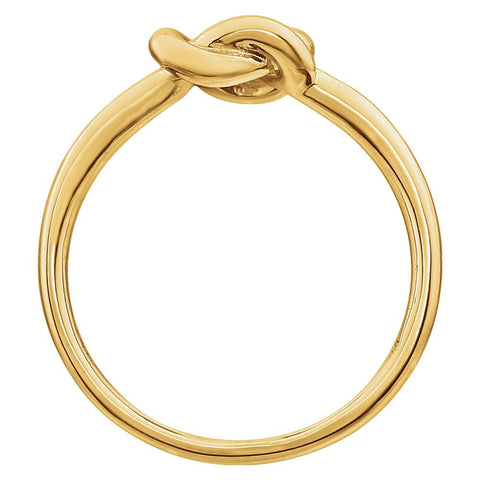 14k Yellow Gold Knot Design Ring, Size 7