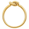 14k Yellow Gold Knot Design Ring, Size 7