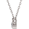 14k White Gold 1/6 CTW Diamond 18" Necklace