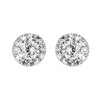 14k White Gold 7/8 CTW Diamond Fantasy™ Cluster Earrings