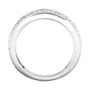 14k White Gold 3/4 CTW Diamond Anniversary Band, Size 7