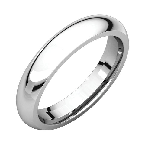 Sterling Silver 4mm Comfort Fit Band, Size 10