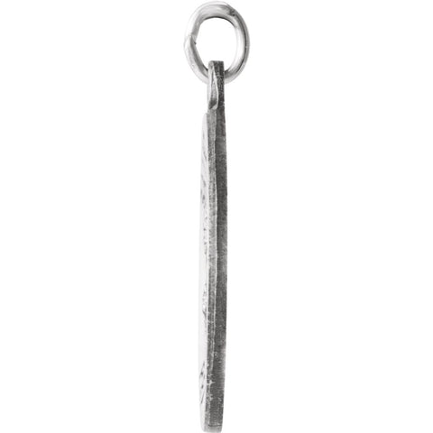 Sterling Silver 18.25mm Round St. Thomas Medal