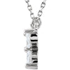 14k White Gold 3/8 CTW Diamond 16" Necklace