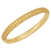 Yellow Sapphire Anniversary Band in 14k Yellow Gold ( Size 7 )