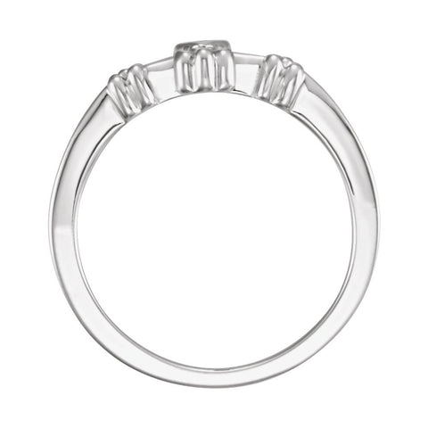 Sterling Silver Cross Ring, Size 7