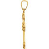 14k Yellow Gold Hollow Cross Pendant