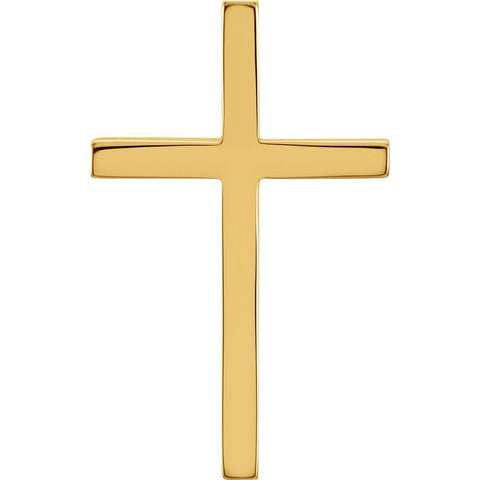 10k Yellow Gold 29.5x18.25mm Cross Pendant