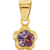 14K Yellow Gold June CZ Birthstone Pendant