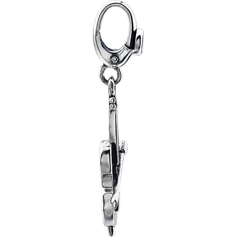 Sterling Silver Violin Charm