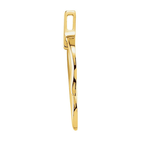 14k Yellow Gold Freeform Pendant