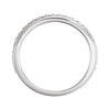 14k White Gold 1/3 CTW Diamond Band, Size 7