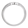 14k White Gold 1/8 CTW Diamond Band, Size 7