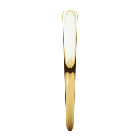 14k Yellow Gold 2.5mm Half Round Tapered Band, Size 7