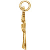 14k Yellow Gold 14x10mm Praying Angel Pendant