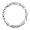 14k White Gold 6.5mm Hand Woven Band Size 10.00