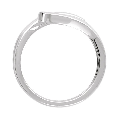 14k White Gold Freeform Ring
