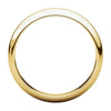 18k Yellow Gold 4mm Half Round Band, Size 4