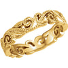 14k Yellow Gold 4.5mm Band, Size 7