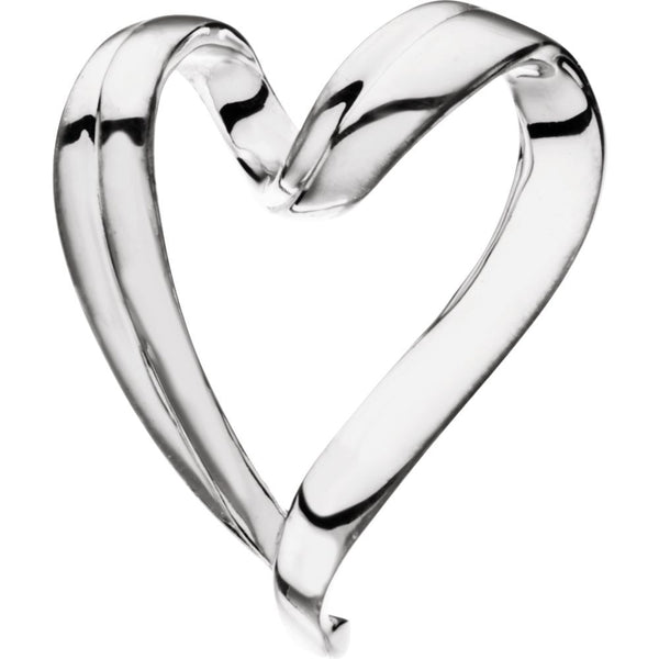 Sterling Silver Heart Chain Slide