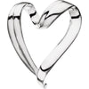 Heart Chain Slide in Sterling Silver