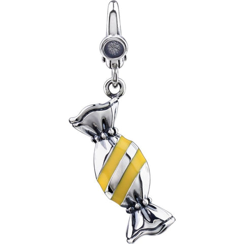 Sterling Silver Wrapped Enamel Candy Charm