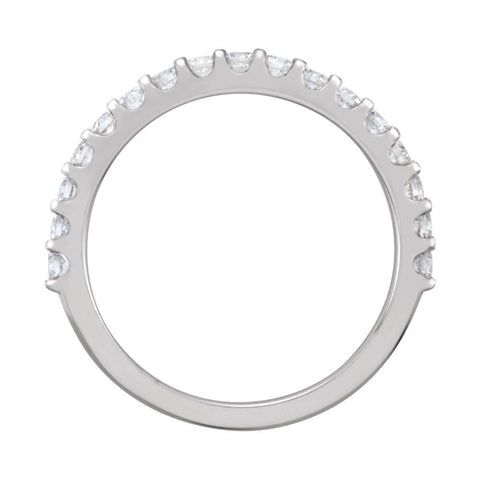 Platinum 1/2 CTW Diamond Band, Size 7