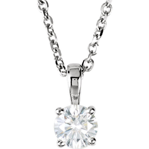 14K White Gold 1/4 CTW Diamond 18-Inch Necklace
