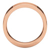 14k Rose Gold 7mm Flat Comfort Fit Band, Size 9