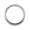 14k White Gold 8mm Comfort-Fit Hand Woven Band Size 9