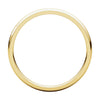 14k Yellow Gold 2mm Light Comfort Fit Band, Size 6