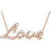 14k Rose Gold 1/5 ctw. Diamond 18-inch Necklace