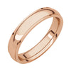 14k Yellow Gold 4mm Comfort-Fit Edge Band, Size 9