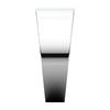 10k White Gold 8mm Flat Tapered Band, Size 7