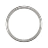 Titanium Double Milgrain Band, Size 8.5
