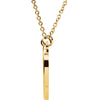 14k Yellow Gold 15.75x17mm Heart 16" Necklace