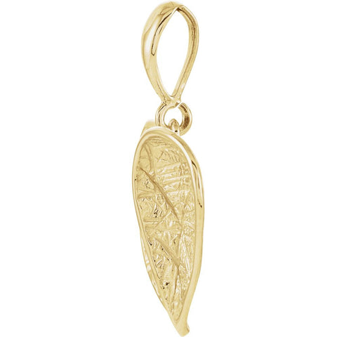 14k Yellow Gold Heart Pendant