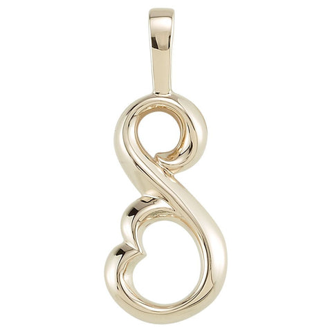 14k Yellow Gold Freeform Pendant