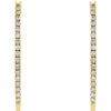 14k Yellow Gold 1/2 CTW Diamond Hoop Earrings