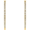 14k Yellow Gold 1/2 CTW Diamond Hoop Earrings