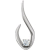 14k White Gold 1/10 ctw. Diamond Pendant