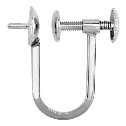 Sterling Silver French Screw Back Earring