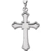 21.00x15.00 mm Cross Pendant in Platinum