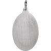 Sterling Silver 23.50x16.5mm Oval St. Jude Thaddeus Medal