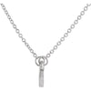14k White Gold .03 CTW Diamond Heart 16" Necklace
