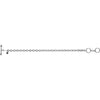 5mm Sterling Silver Charm Bracelet