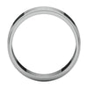 14k White Gold 7mm Flat Edge Band, Size 9